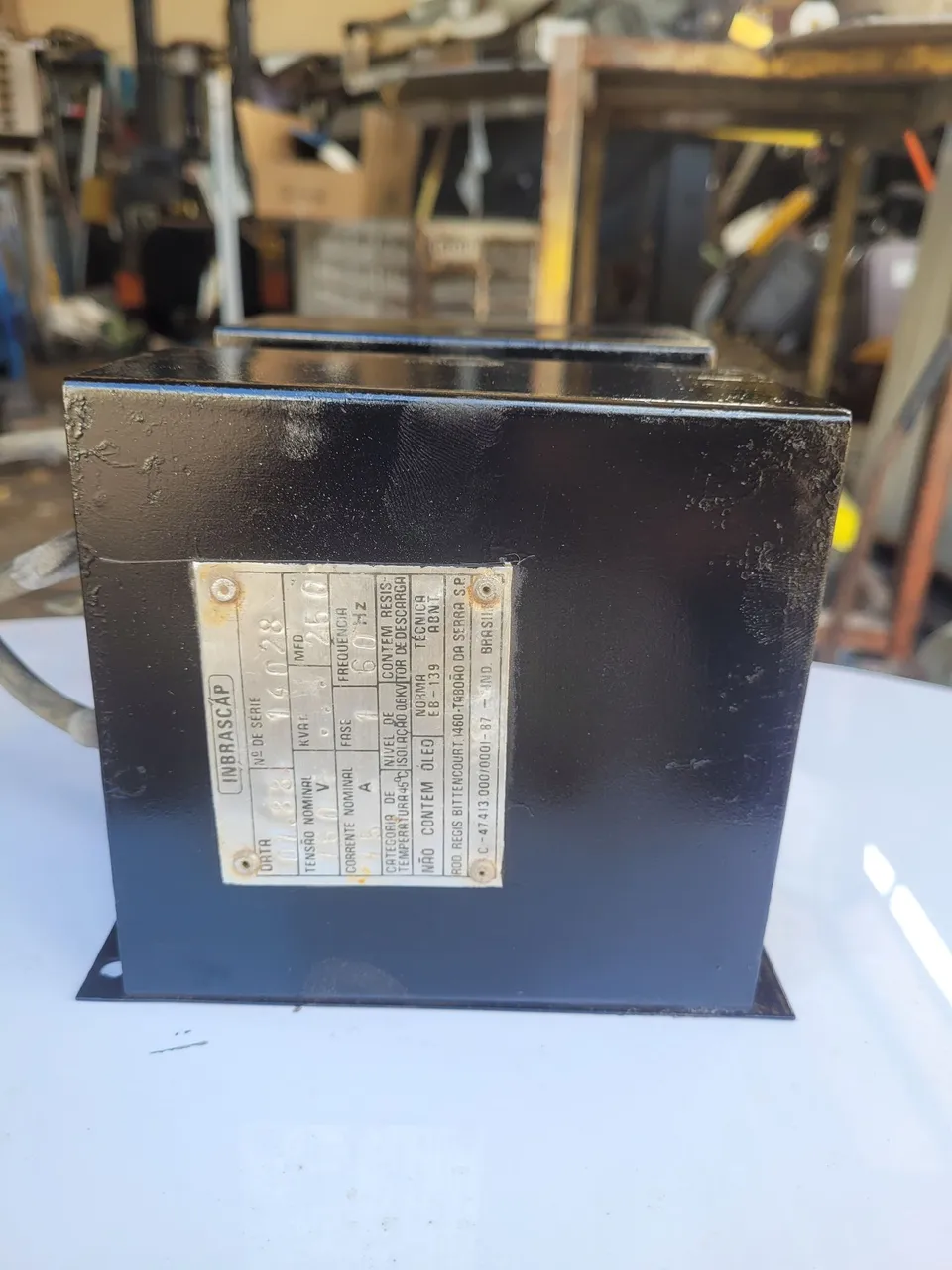 Capasitor Transformador Inbracap 14028 para empilhadeira eletrica antiga Yalle e utras