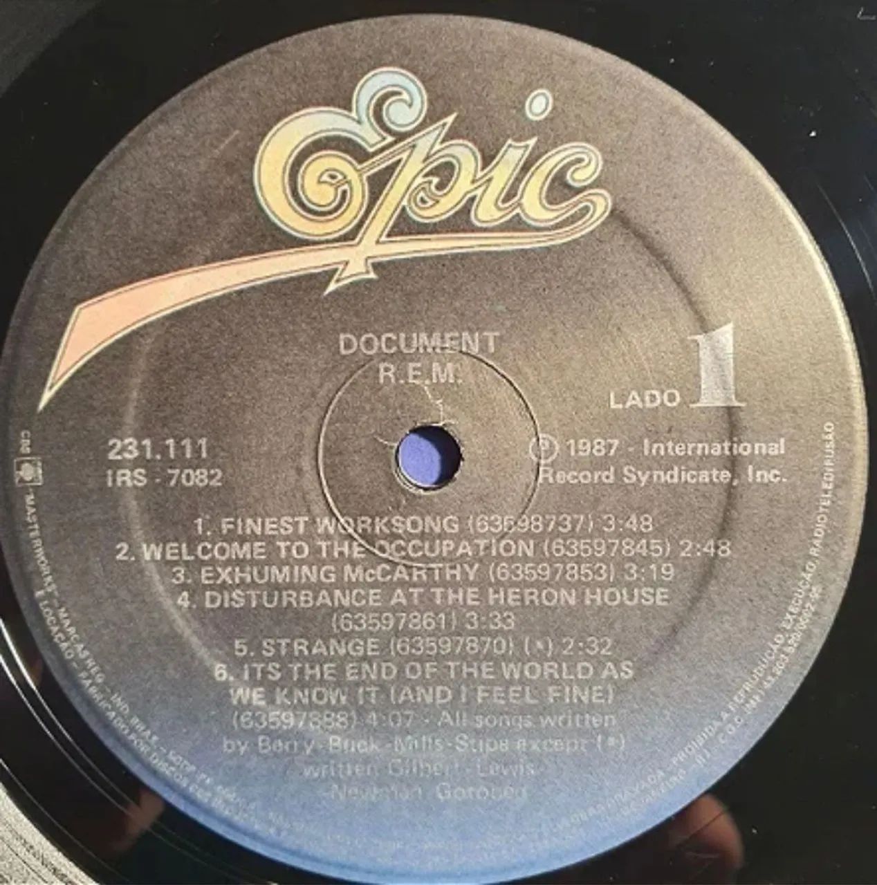Disco de vinil REM - Document perfeito de época  - Foto 3