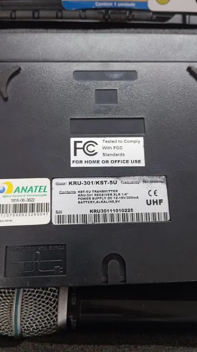 Microfone Sem Fio Karsect KRU-301 bastão  - Foto 4