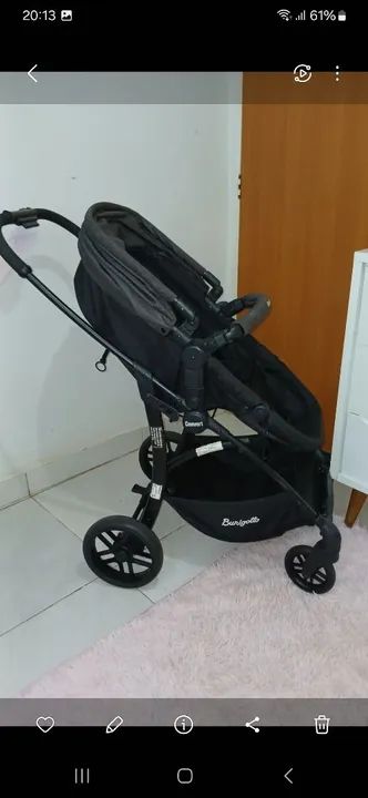 Conjunto Carrinho de Bebê Burigotto Convert, Bebê Conforto e Base - Foto 2