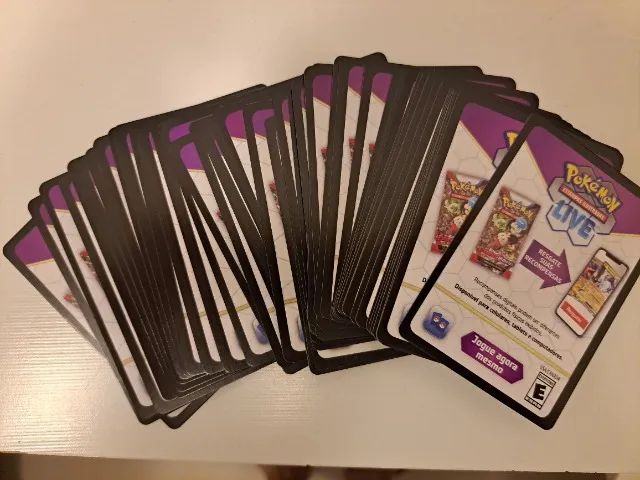 Kit com 50 Cartas Pokemon Codigo Online Pokemon TCG Live
