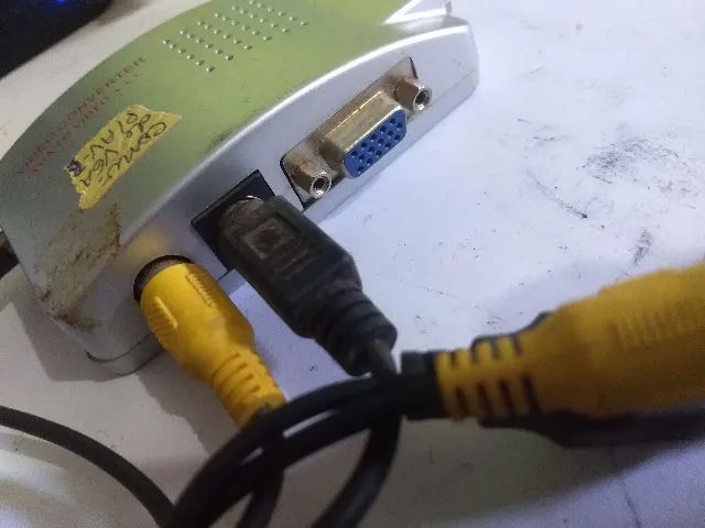 conversor antigo de vga pra av(rca) igual nas fotos aceito cartão-pix leia todo o anuncio - Foto 6