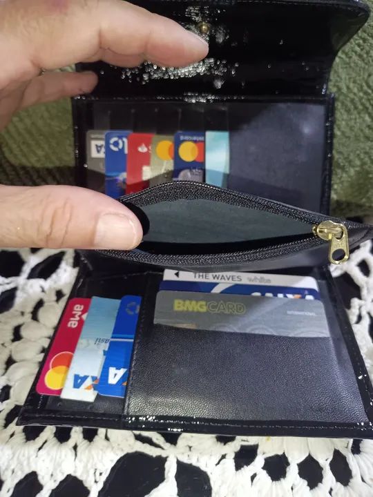 Bolsa de mão preta - Foto 5