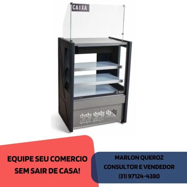 Balcão Caixa 80CM Polar Preto