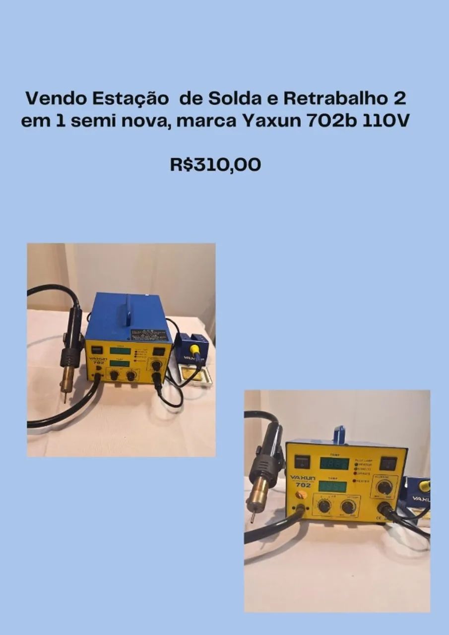 Estação de solda e retrabalho Yaxun 702b