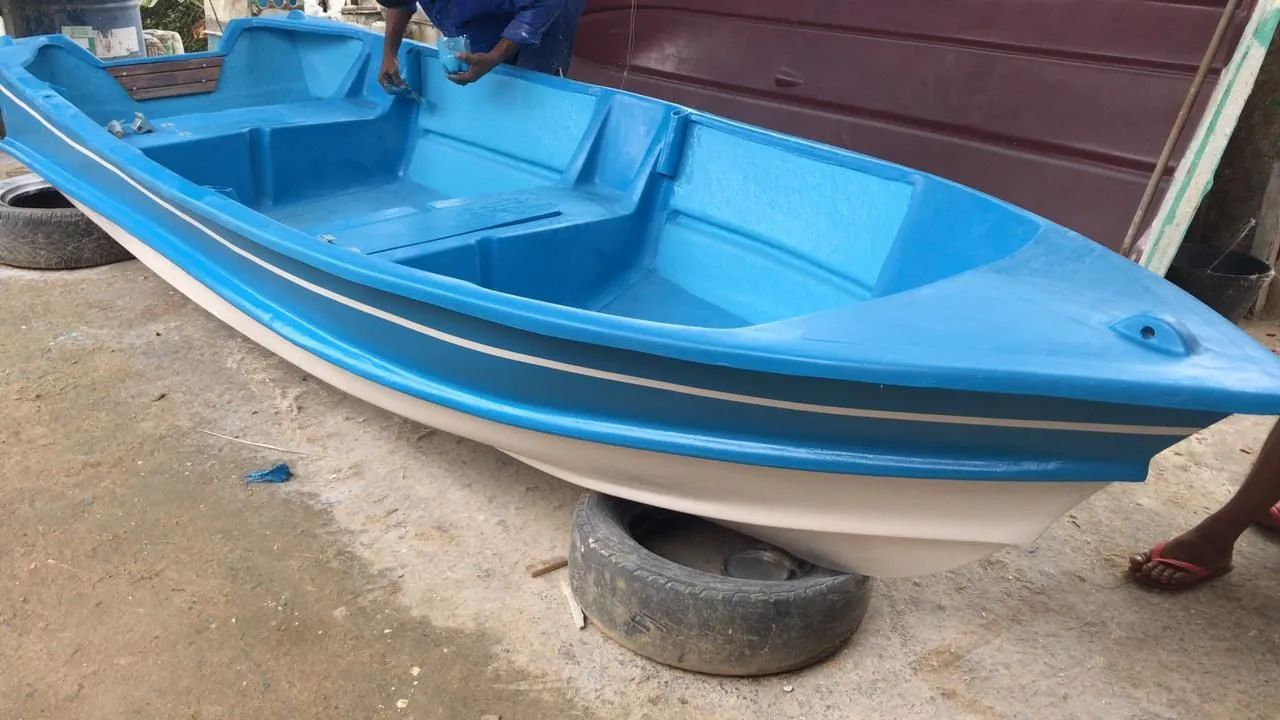 Barco de fibra 4,20m Piso duplo  - Foto 2