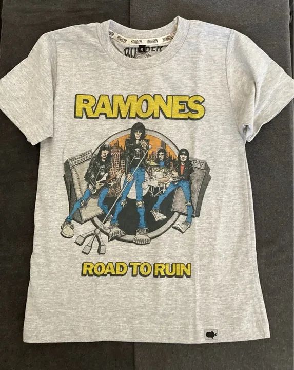 Camiseta Rock Infantil Ramones