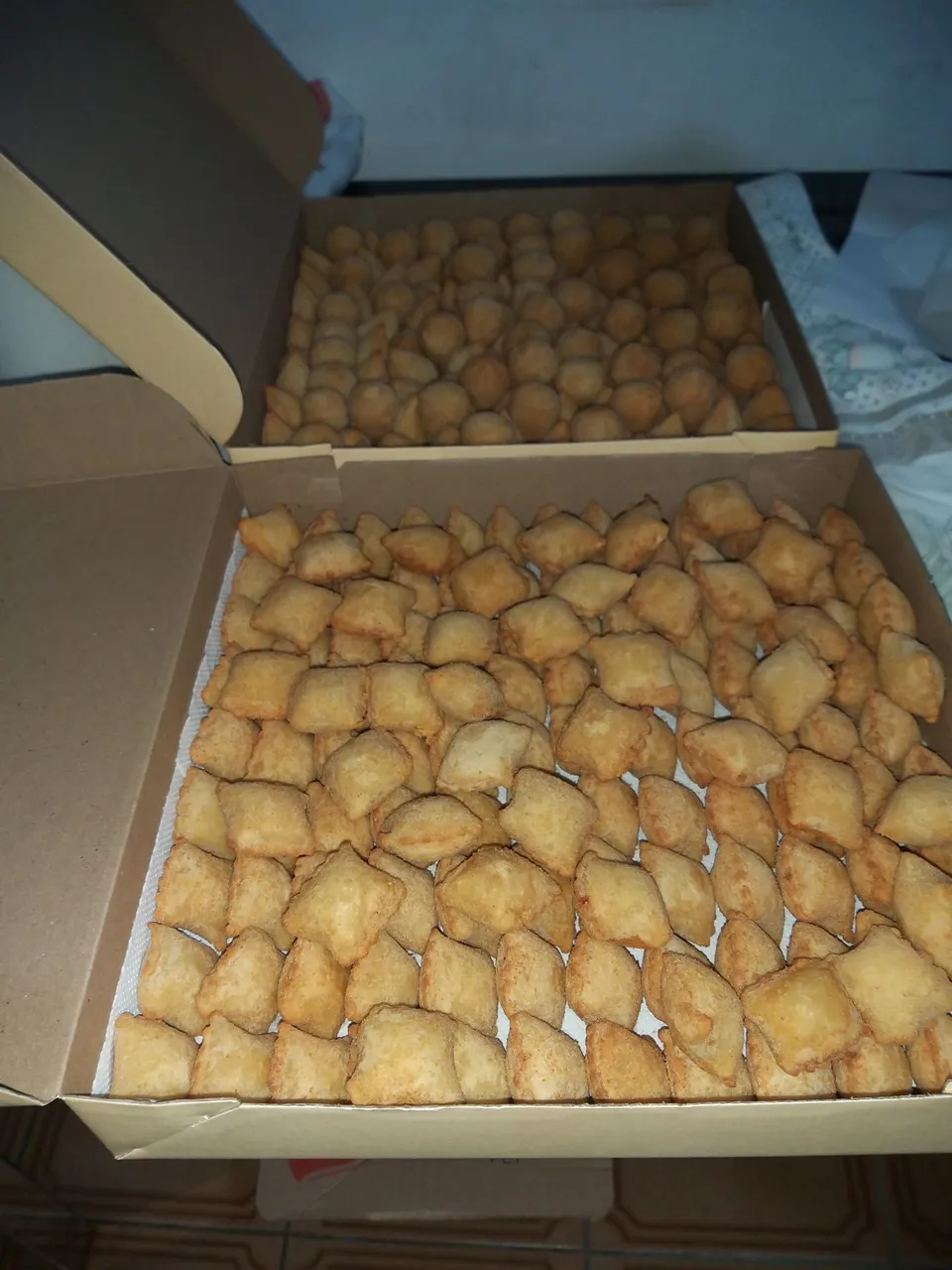 Salgados congelados ou frito