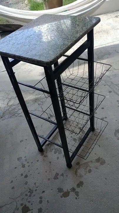 Fruteira de Metal com 3 Andares para Cozinha  - Foto 4