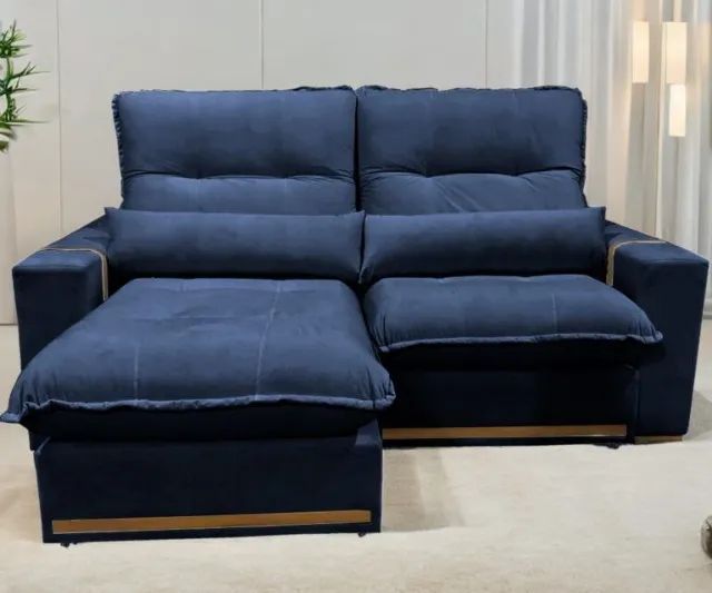 Sofá Retrátil e Reclinável Hórus 2,00 cm pronta Entrega*