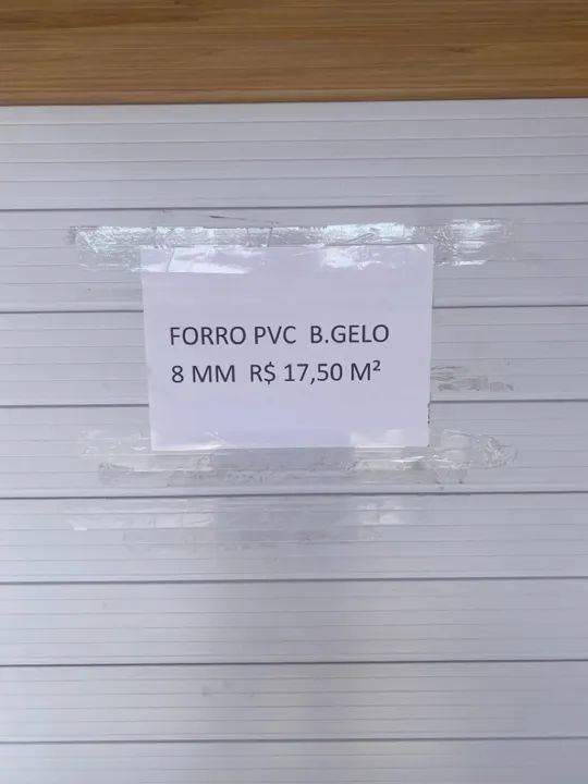 Forro pvc branco gelo 8 mm R$ 17,50m2º - Foto 4