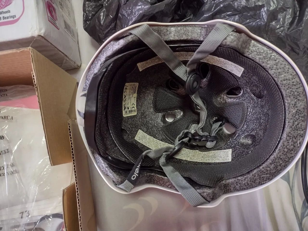 Patins e capacete para criança - Foto 4