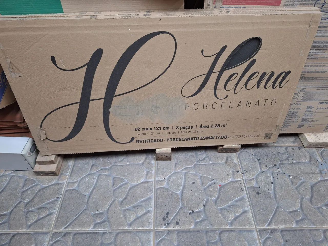 Revestimento Porcelanato Design Moderno - Cinza Escuro - Foto 6