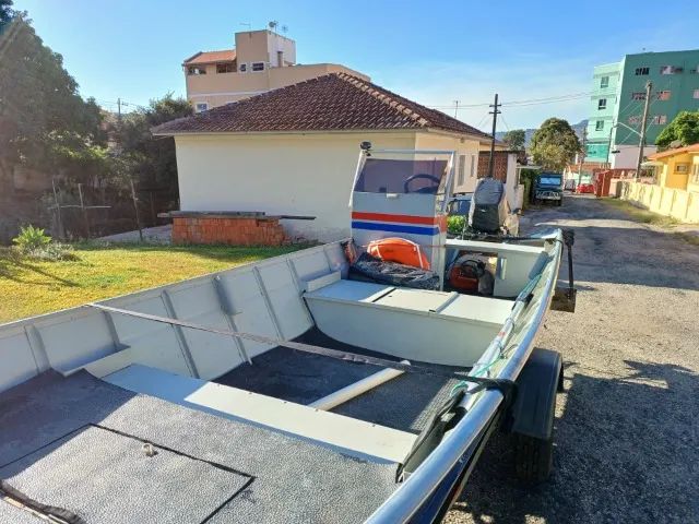 Barco Alumínio - Lancha Alumínio - Bote - Barco com Volante e Console - Barco - Voadeira - Foto 4