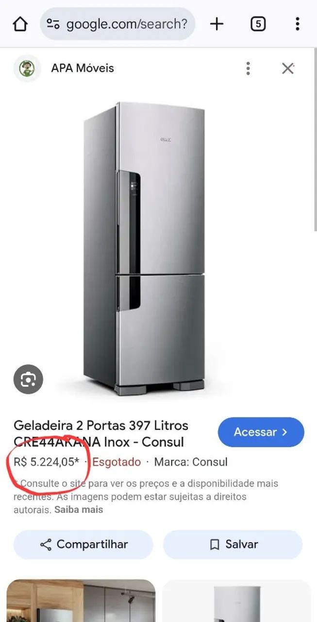 Geladeira Consul 397 Litros 2 Portas Inox