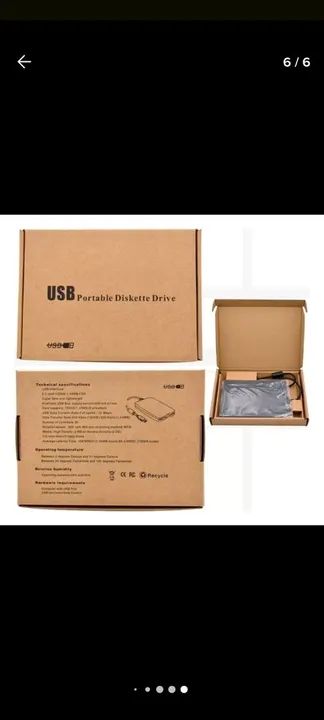 Drive de disquete externo Plug and Play - Foto 6