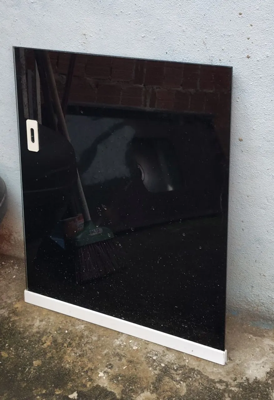 Porta de Vidro Temperado Preto