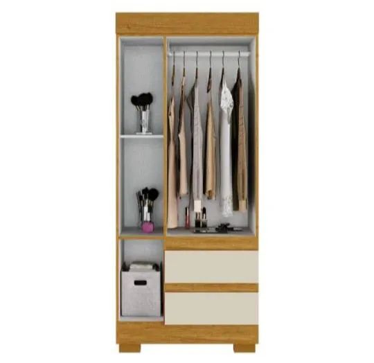 Guarda-roupa novo de solteiro com espelho - Foto 2