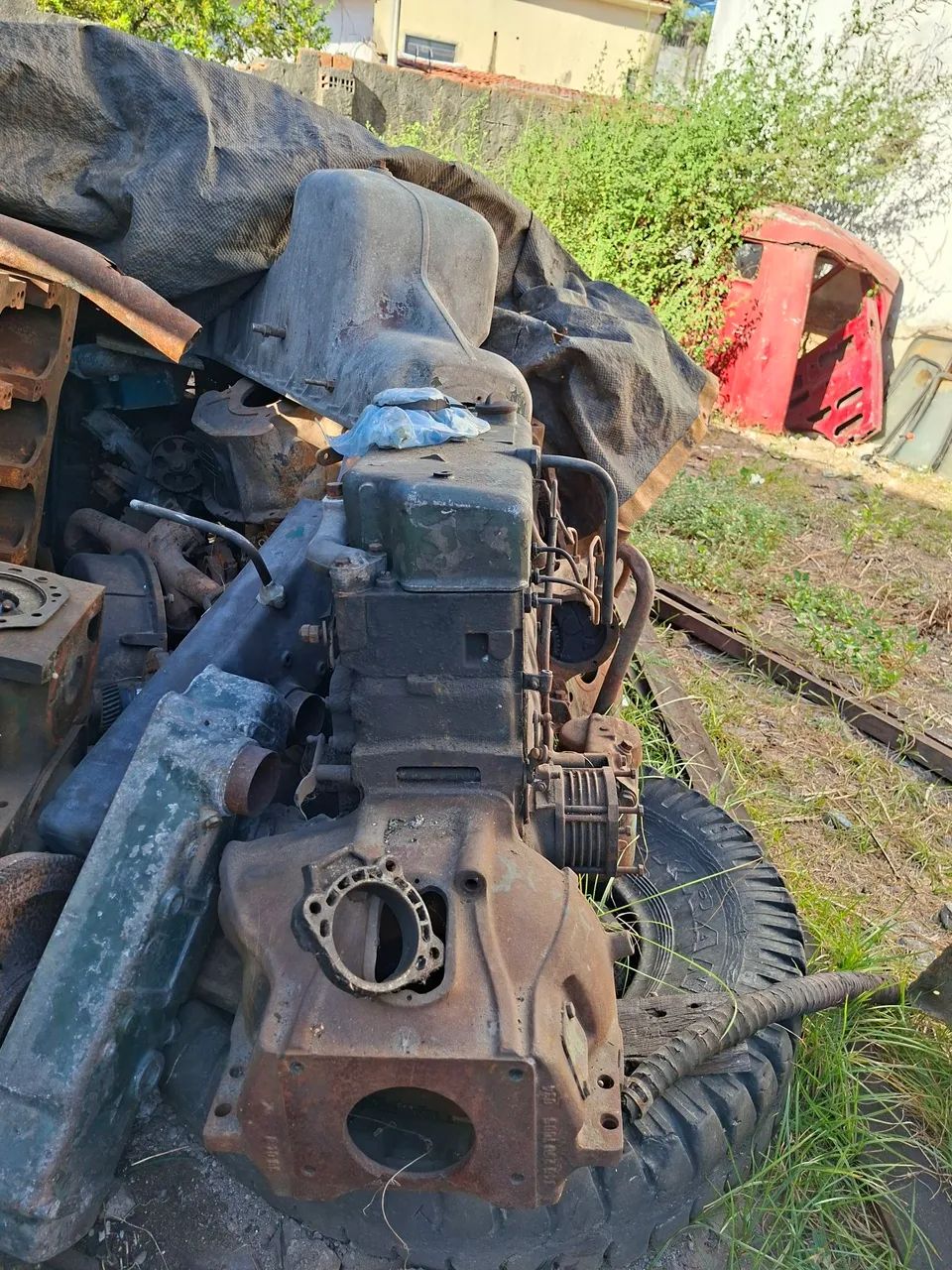 Motor 355/5 para caminhão, usado!