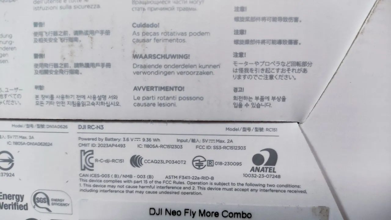 Drone DJI NEO Standart + Controle RCN3 - Oficial Brasil - Foto 2