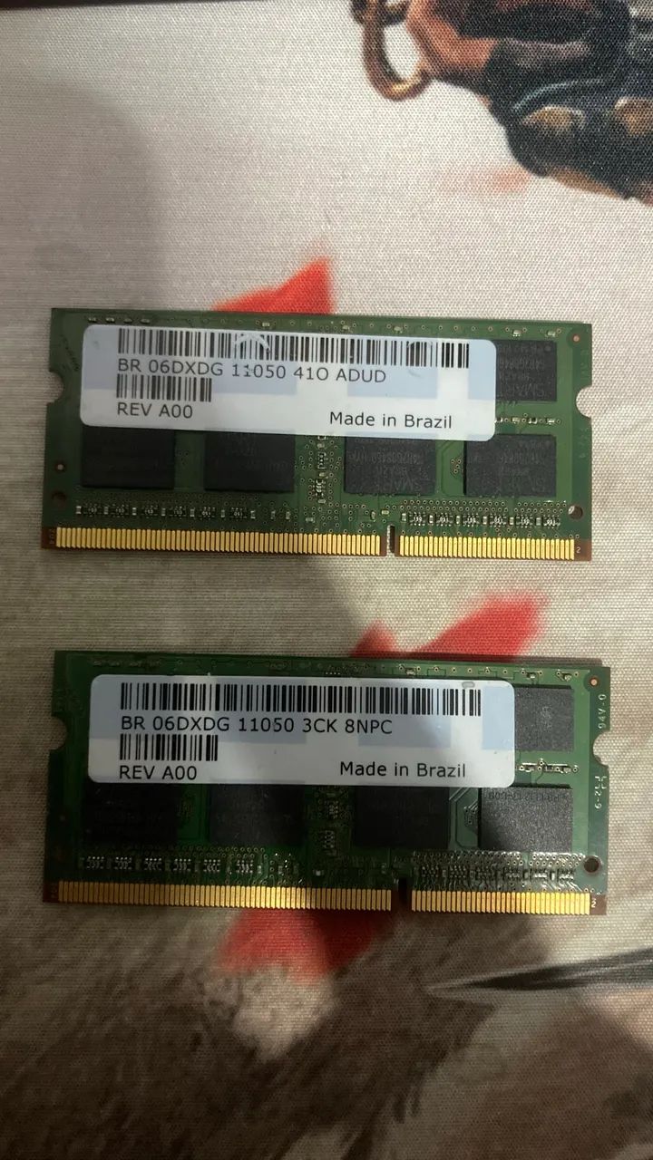 Memória ram ddr3l 4gb 