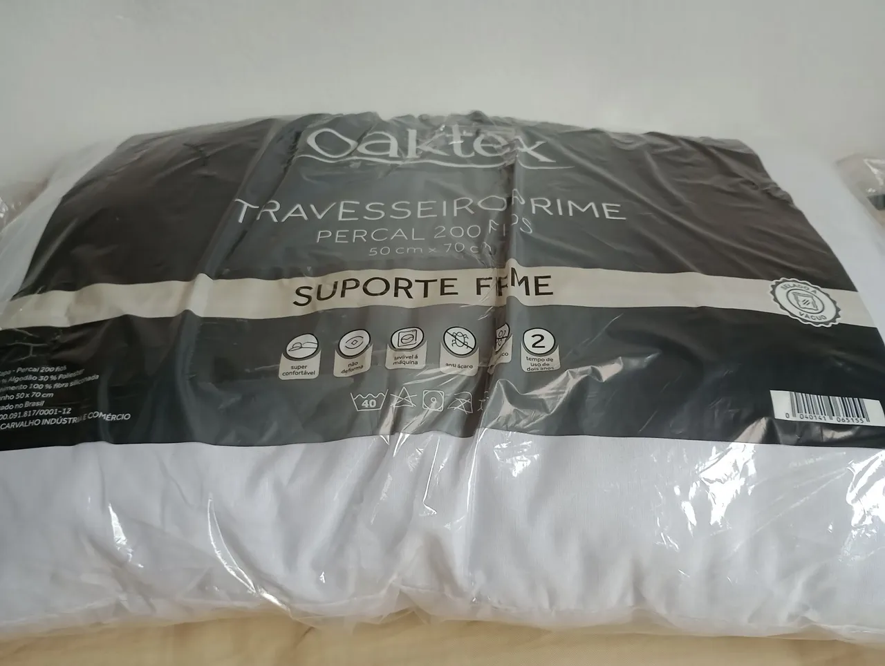 Travesseiro Percal 200 Fios - Oaktex 50 x70
