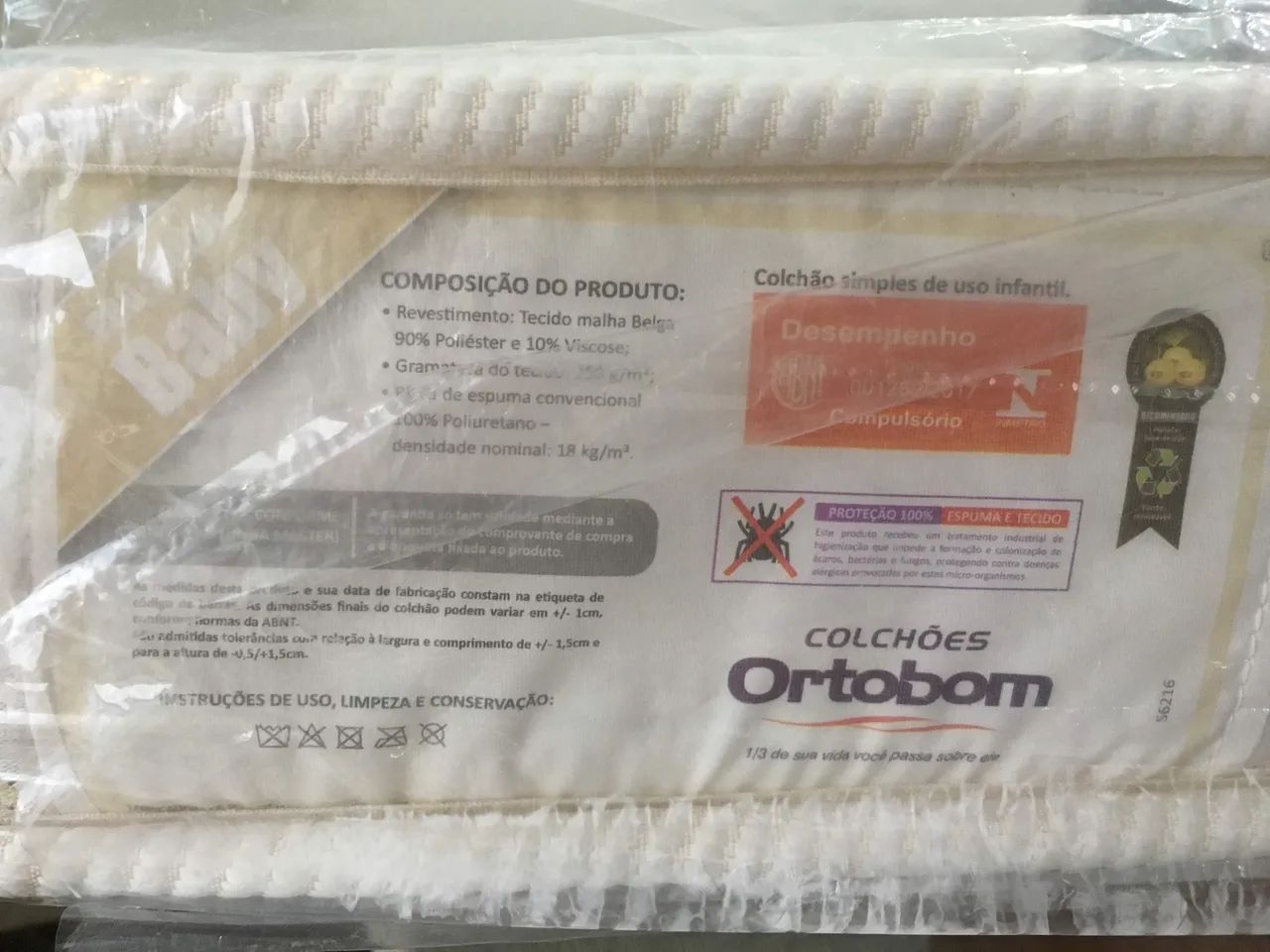 Colchão Pró saúde baby ortobom+ capa de colchão  - Foto 2
