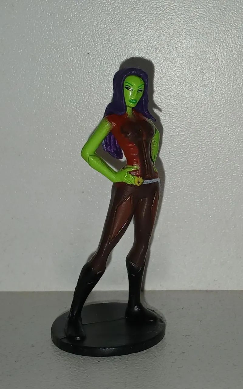BONECO MINIATURA ORIGINAL MARVEL GUARDIÕES DA GALAXIA GAMORA