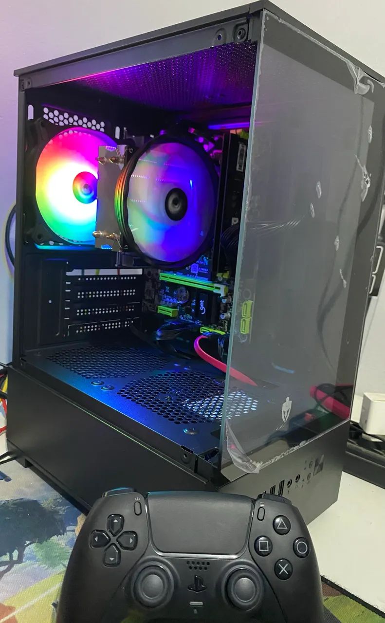 Pc gamer R5 5600GT - monitor, teclado e mouse de brindes - promoção loja wyll informática  - Foto 3