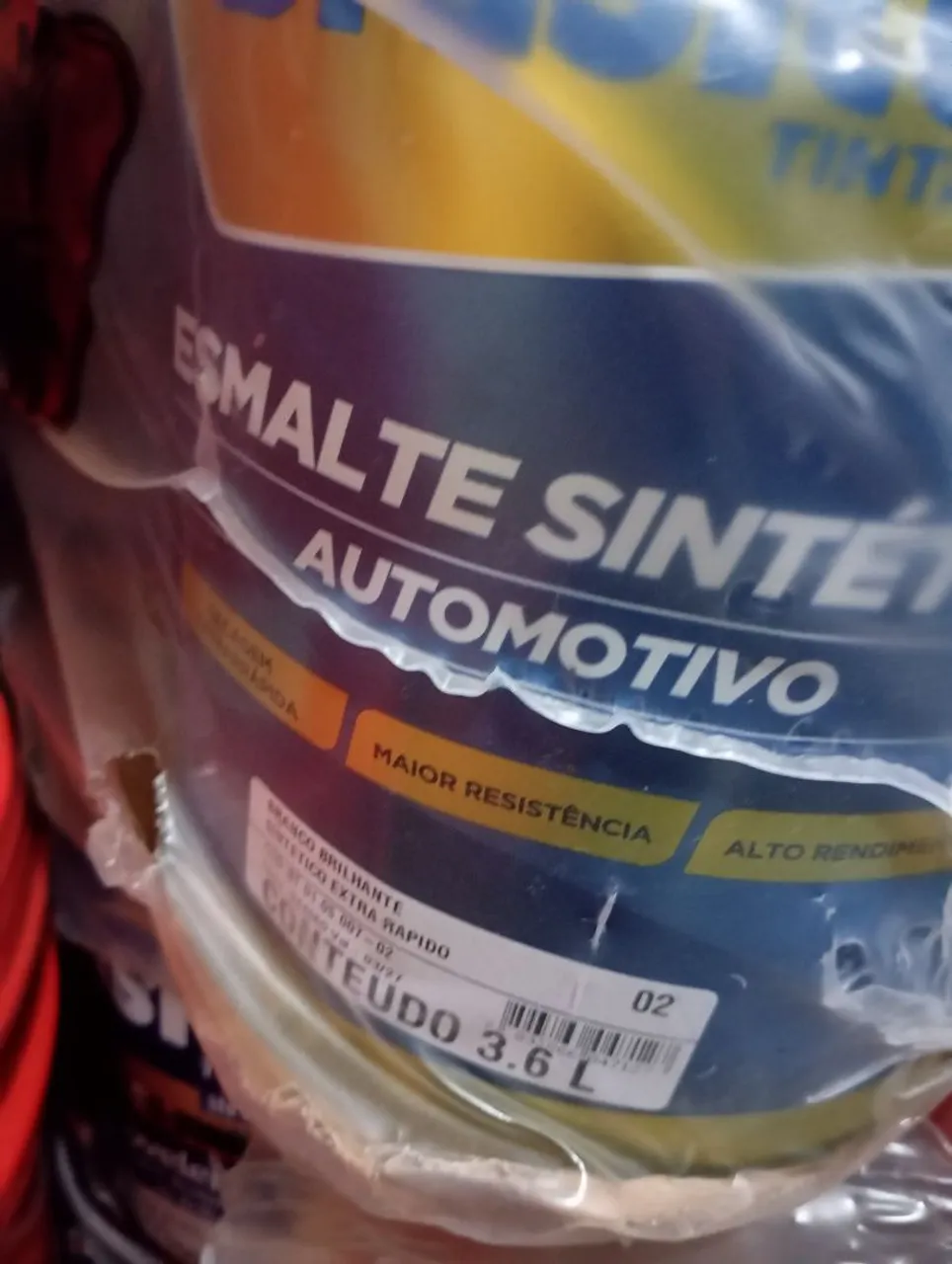 Esmalte Sintético Automotivo Branco Brilhante 3,6L