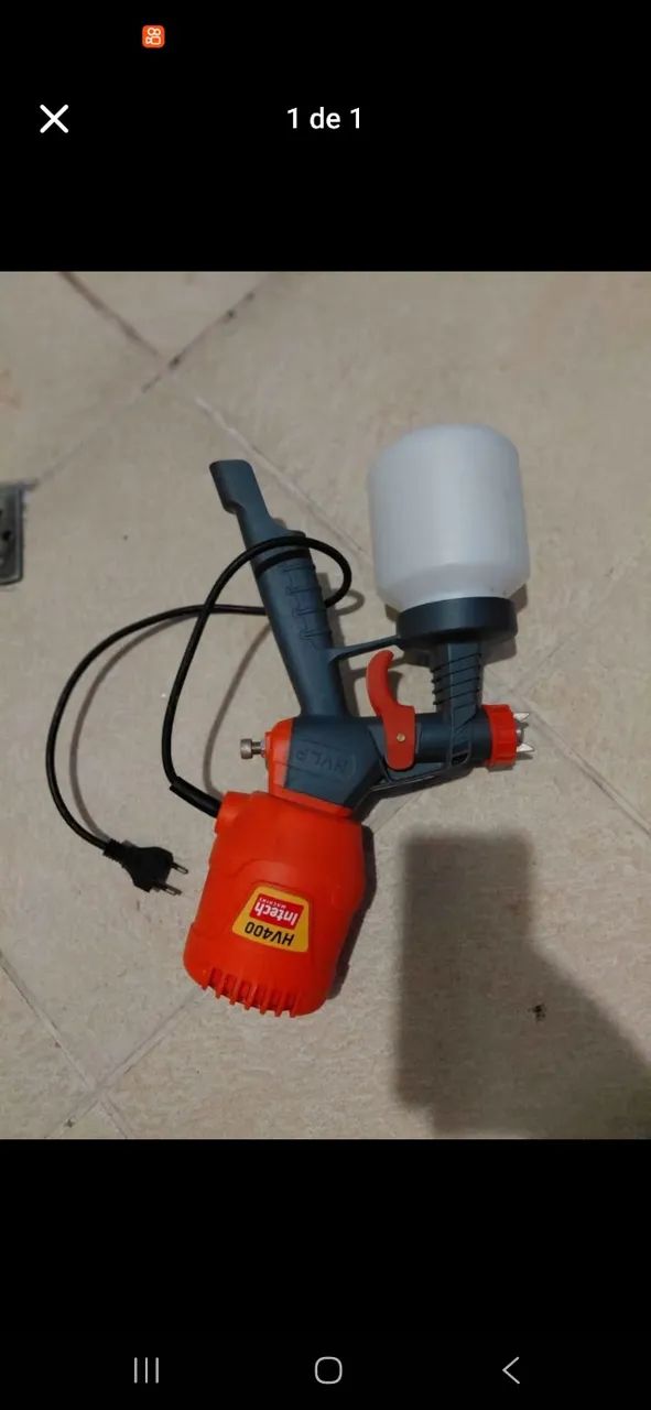 Pistola de pintura elétrica