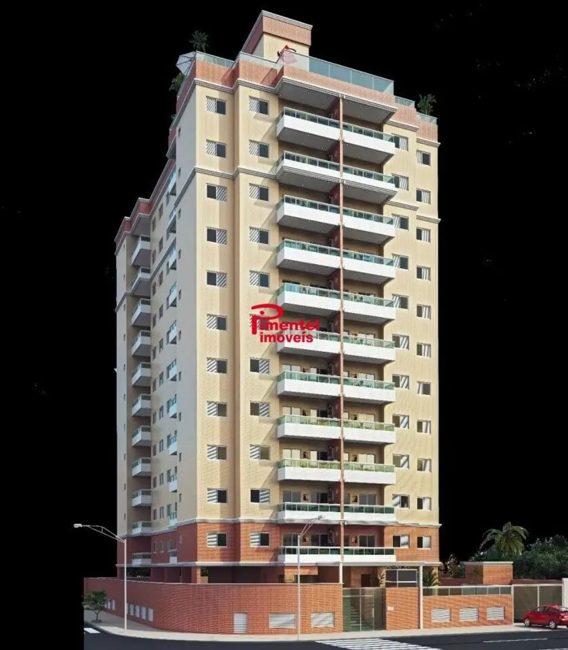 Apartamento 2 dormitórios c/ 1 suíte p/ venda no Canto do Forte em Praia Grande/SP