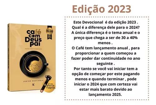 Café com Deus Pai Porções Diárias de Renovação de Junior Rostirola Editora Vida Capa Mole - Foto 4