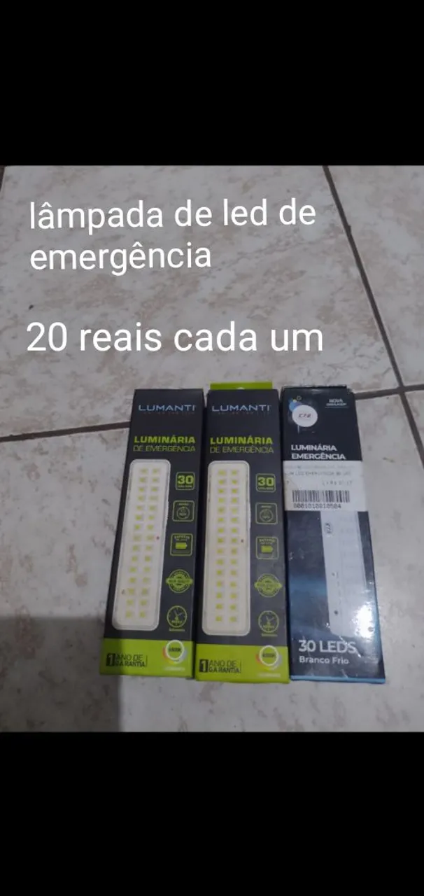 Lâmpada de Led de Emergência - 20 Reais