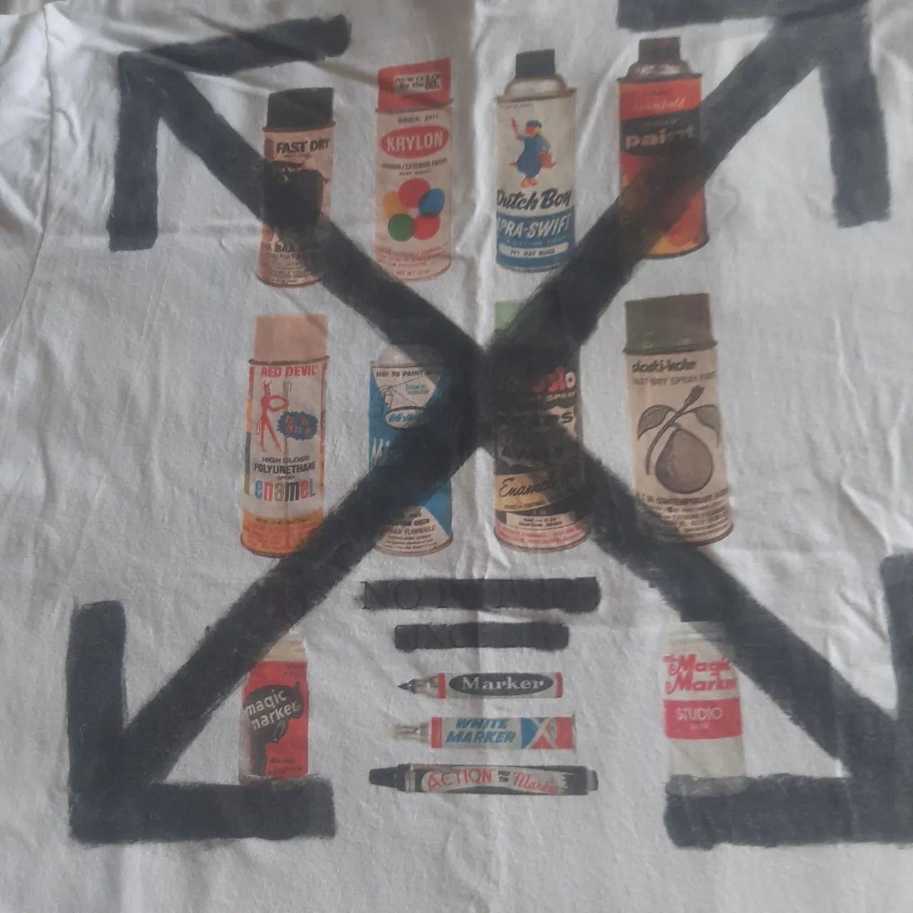 Camiseta oversized Off-White custom GG  - Foto 2