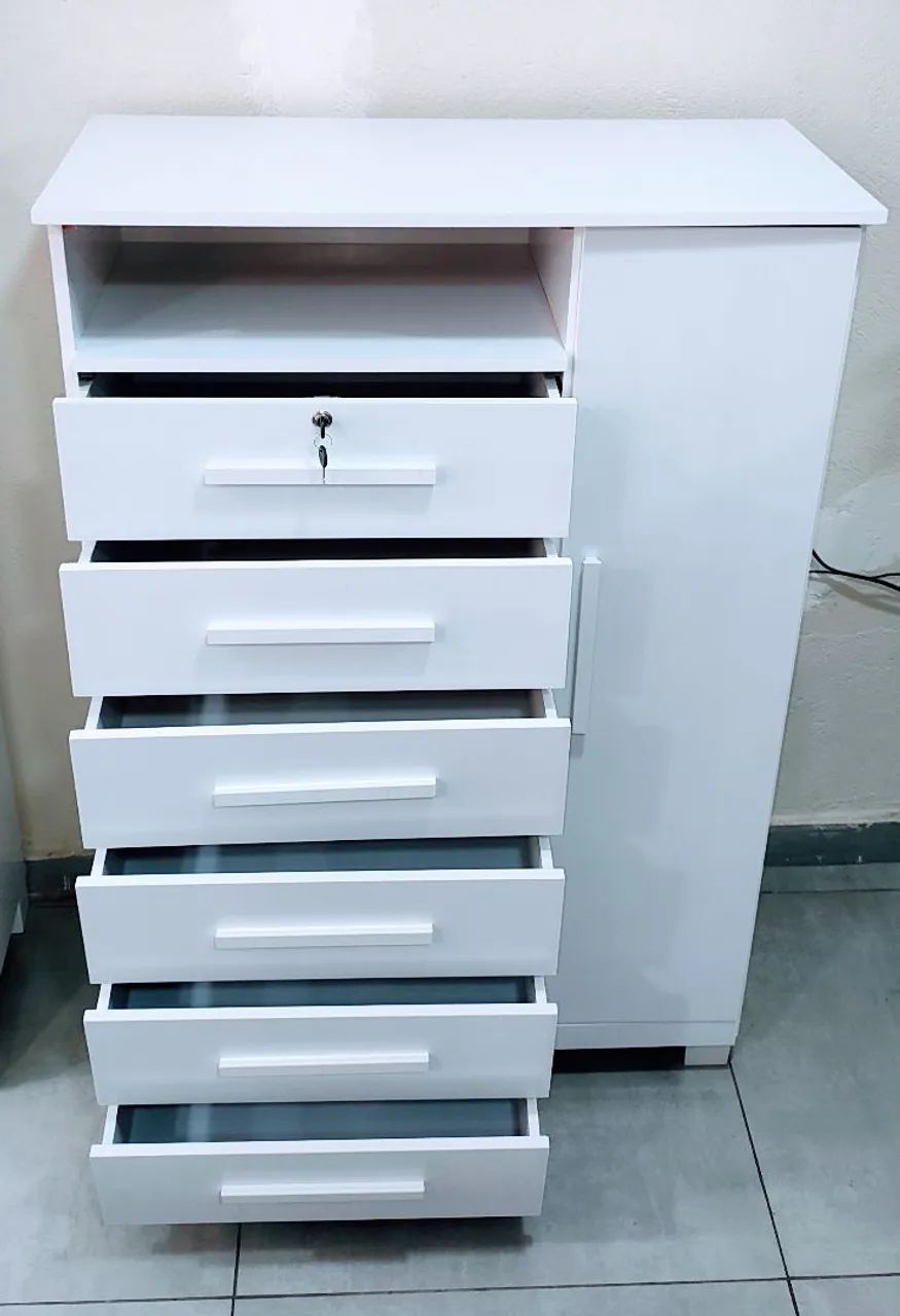 Comoda 6 gavetas e sapateira c/ Chave nova  - Foto 3