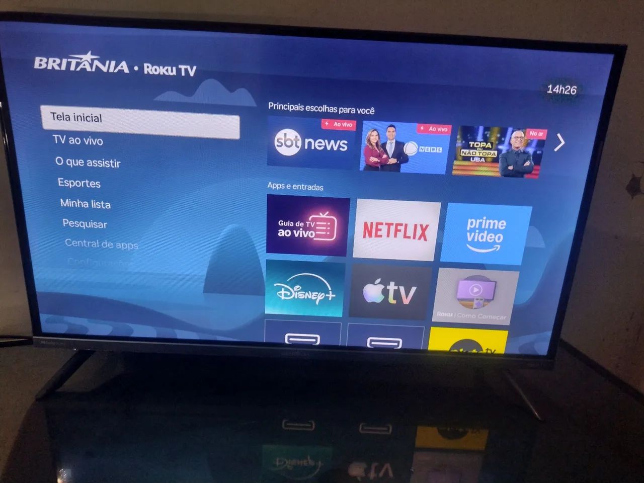 Smart TV Britânia  Rocku 32 polegadas com wi-fi - Foto 5