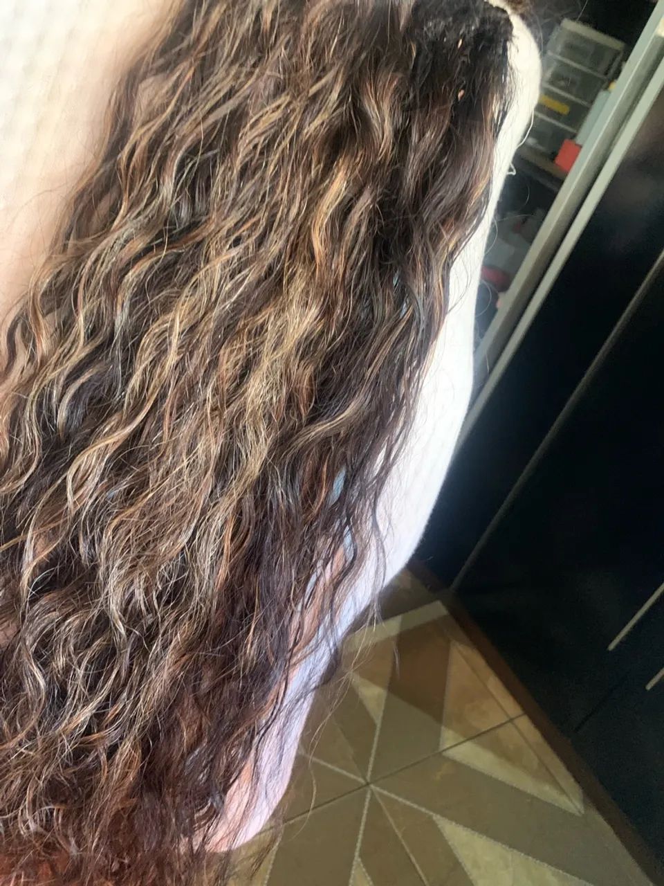 Cabelo humano cacheado 