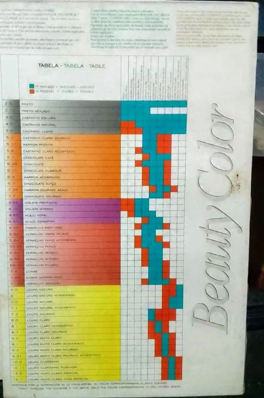 Cartela de cores profissional Beauty Color - Foto 5