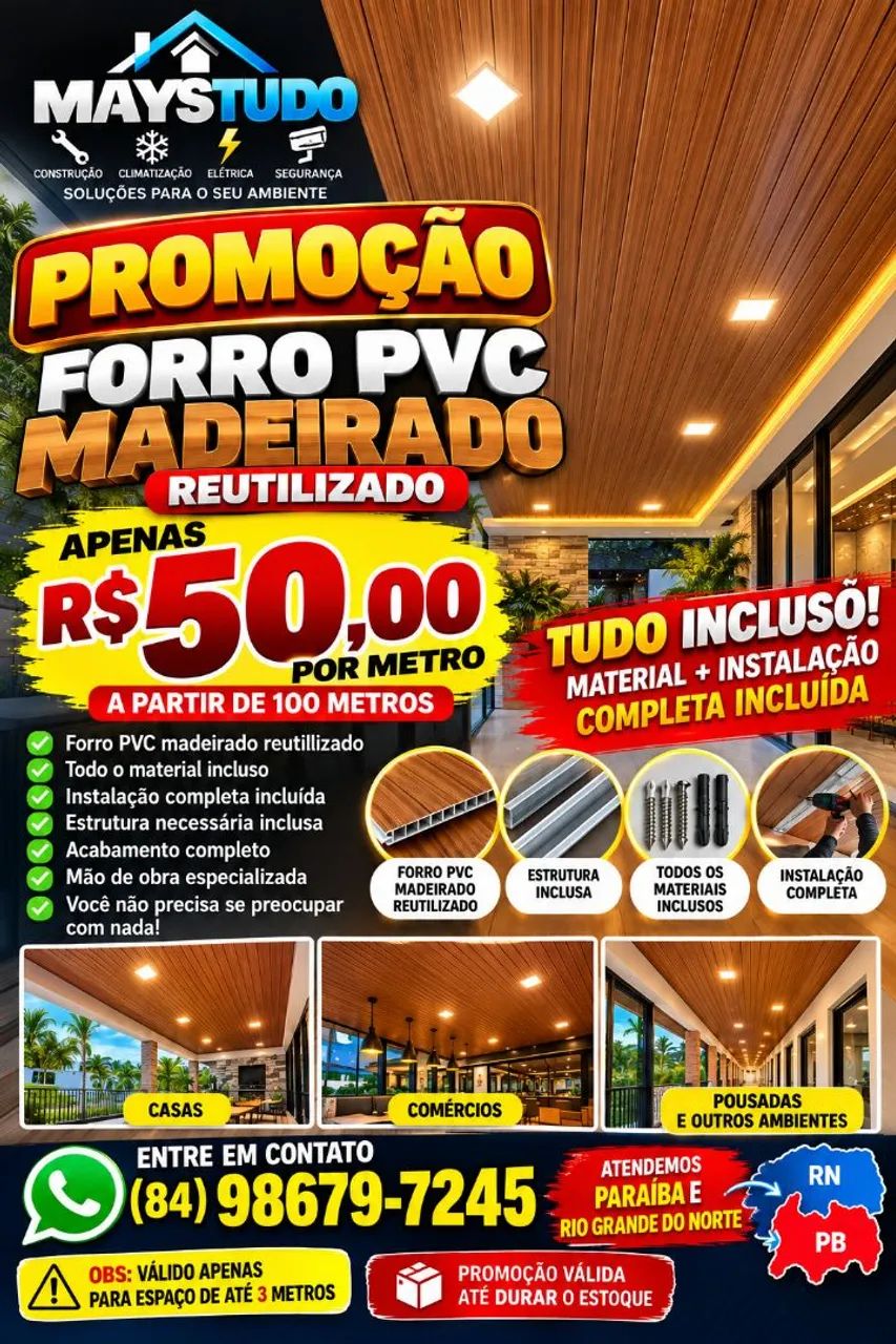 Promoção de forro