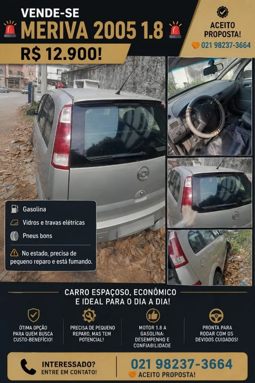 Chevrolet Meriva 1.8/ CD 1.8 MPFI 8V 102cv 5P 2004