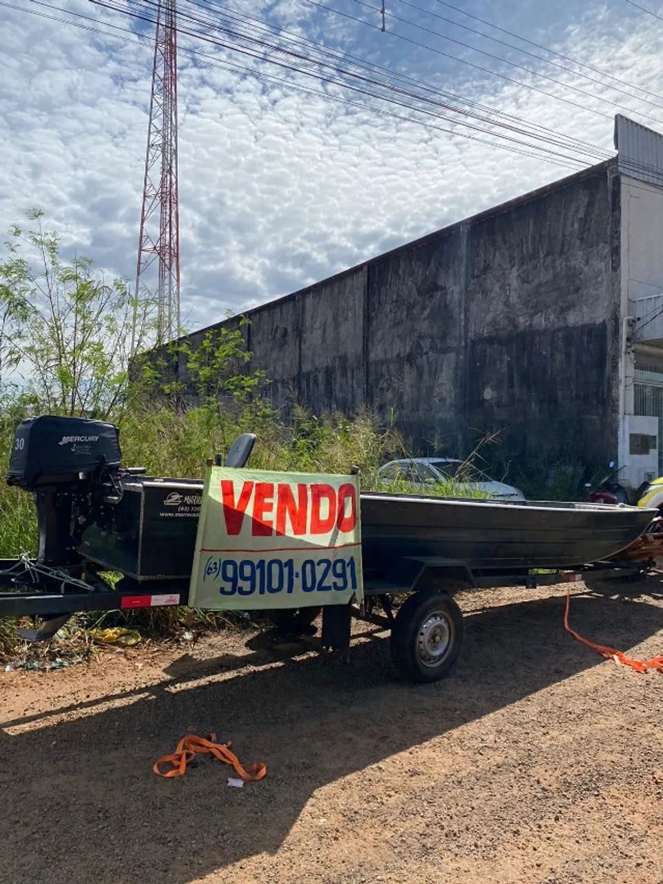 Vendo barco com motor Mercury 30 HP - Foto 4