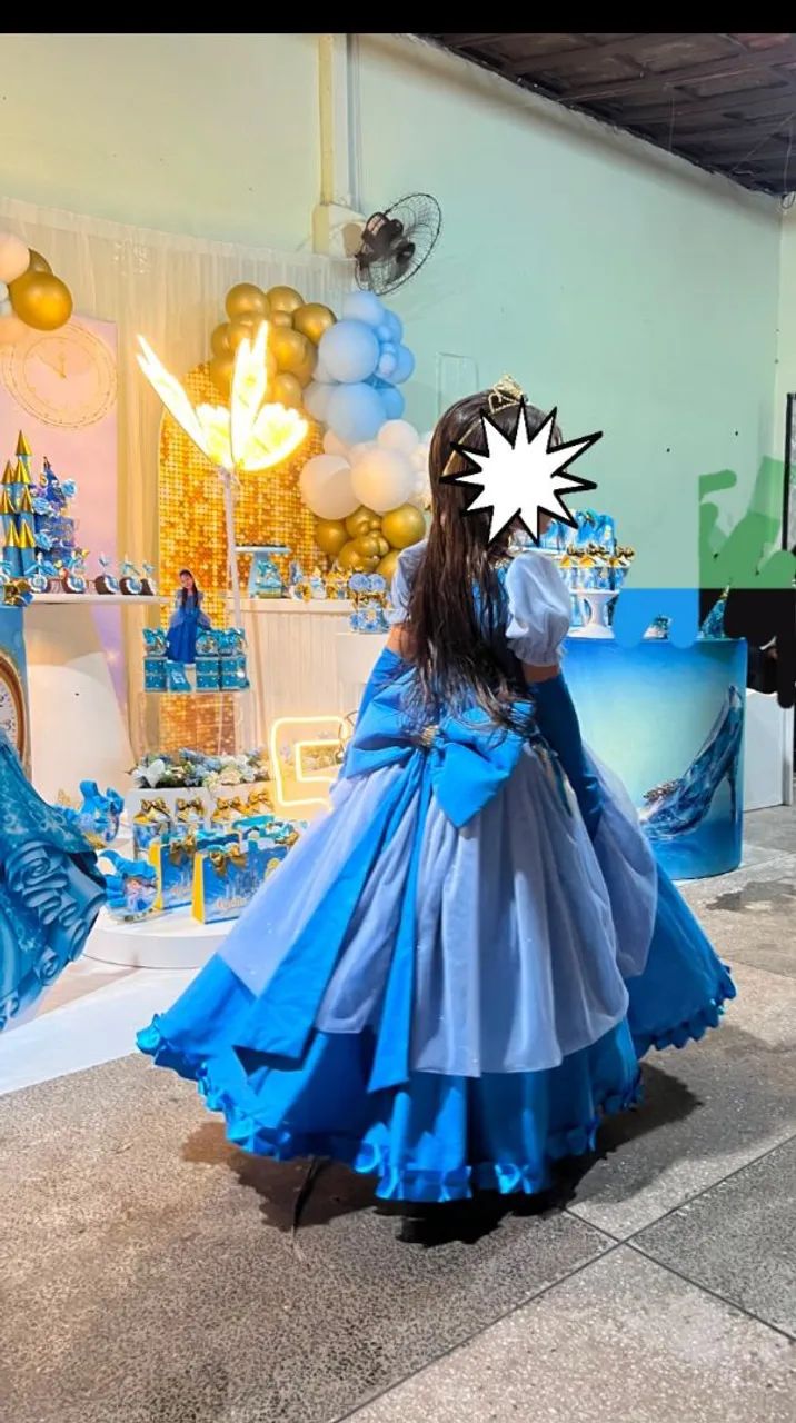 Vestido de luxo da cinderela - Foto 2