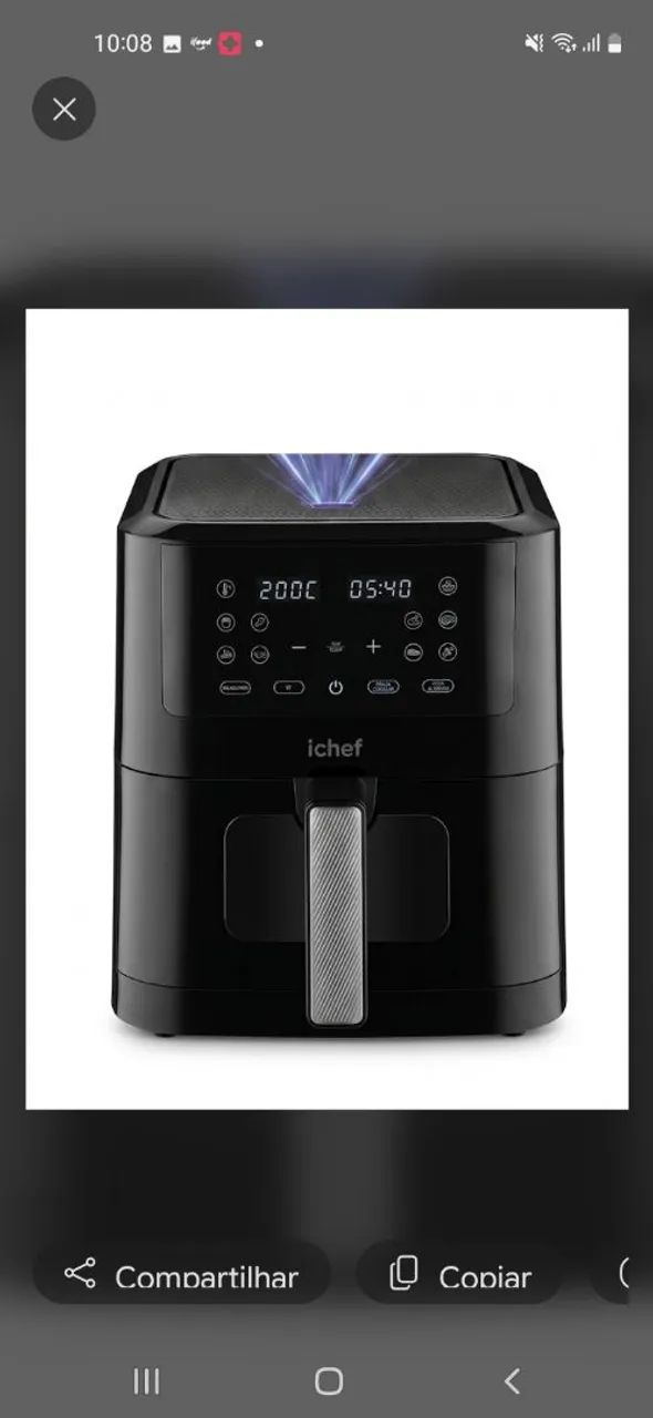 Airfryer Ichef Polishop Smart Vision 6L - Com Inteligência Artificial (Nova na caixa ) - Foto 2