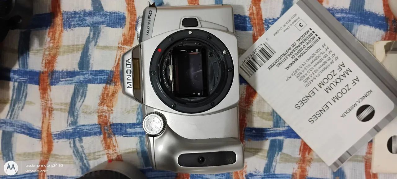Câmera analógica Minolta Maxxxum 50 - Foto 6