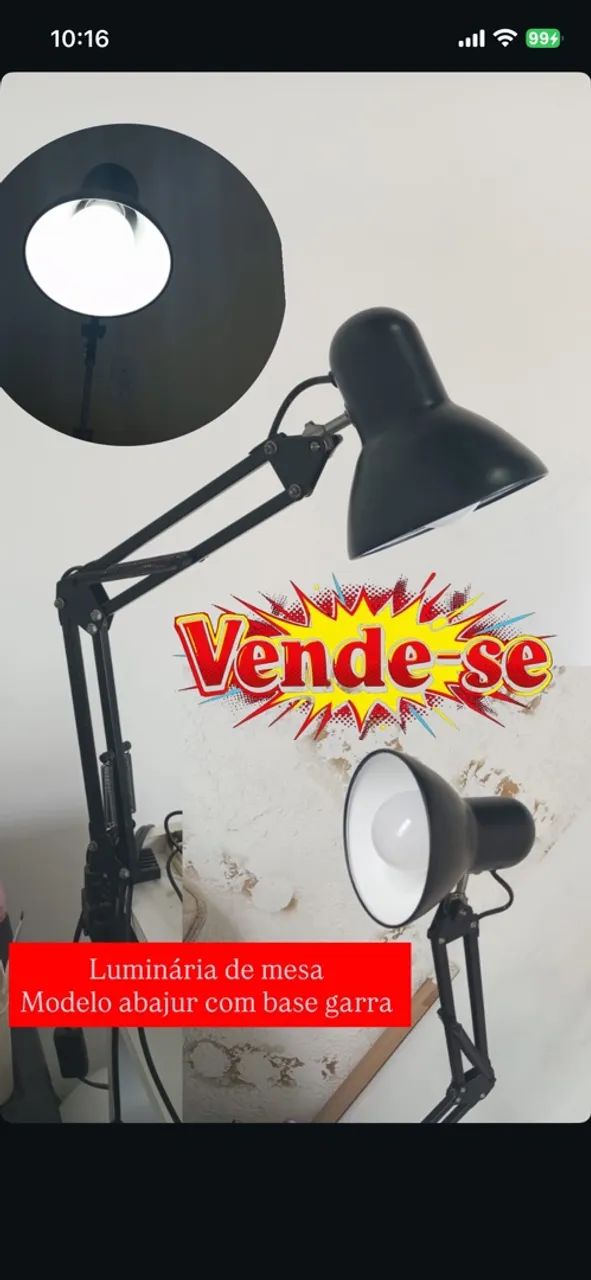 Luminária de mesa - Foto 4