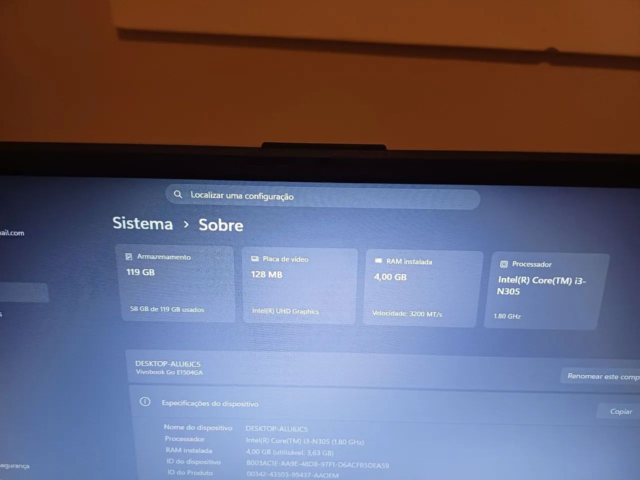 Vendo notebook da asus  vivobook 