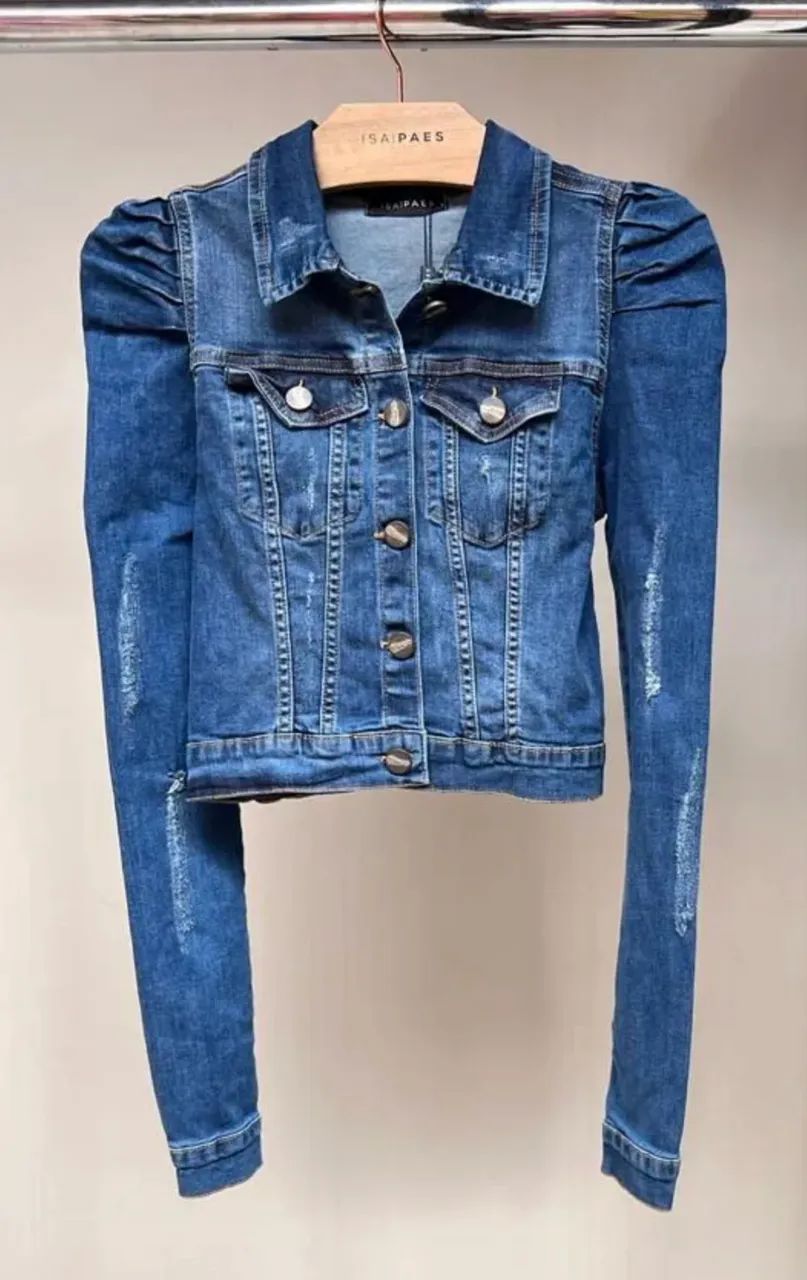 Jaqueta jeans Manga Princesa (Isa Paes)