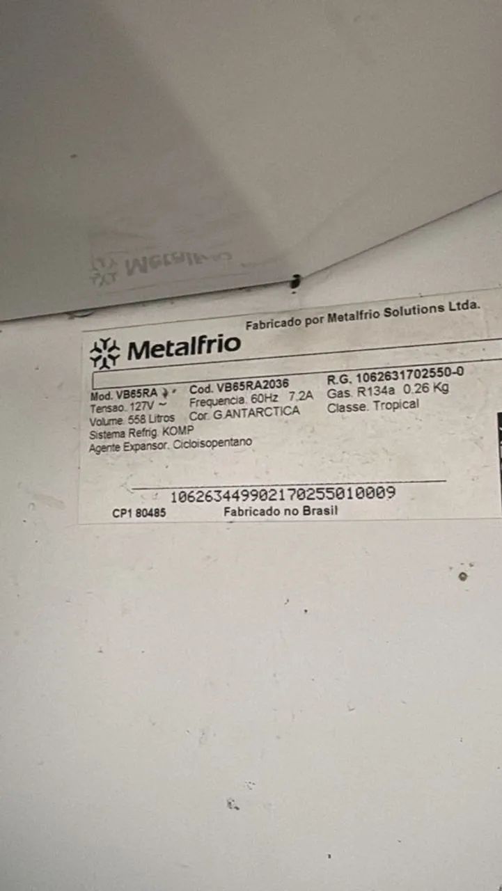 Geladeira expositora 558L metal frio - Geladeiras e Freezers