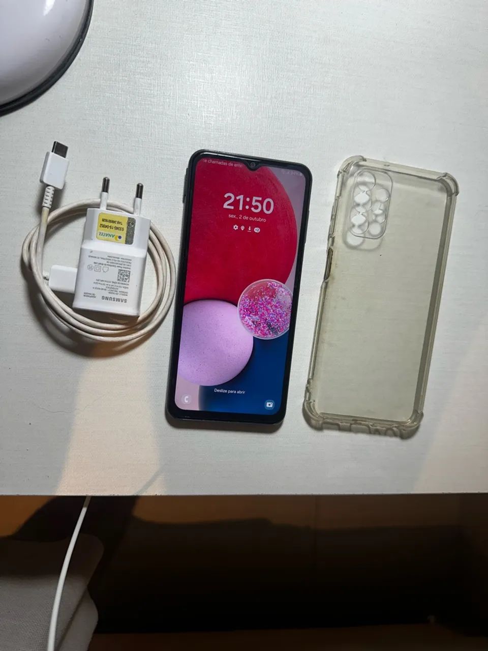 Celular A13 + Carregador + capinha + película 